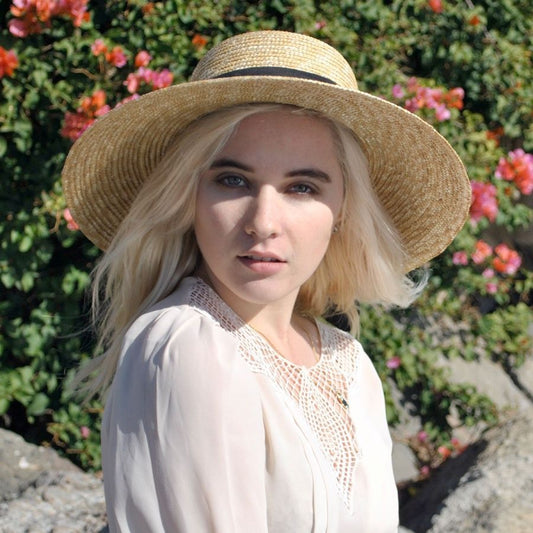 Milan Straw Boater Sun Hat